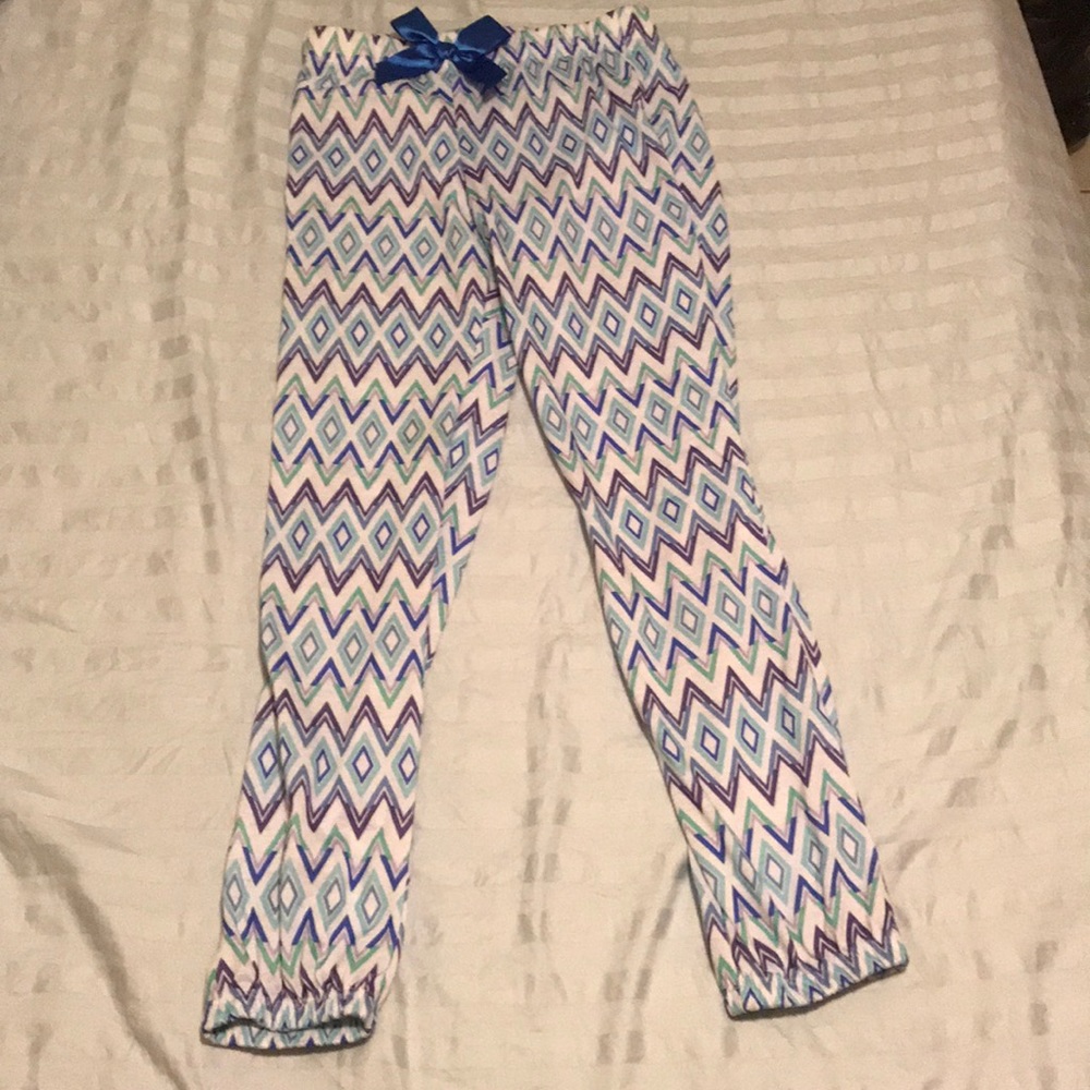 Sleeping pants with cuffed bottom